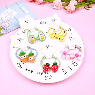 Cột tóc dễ thương cho bé gái set 2 (Màu ngẫu nhiên)