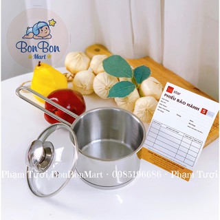 NỒI NẤU BỘT/CHÁO 3 ĐÁY INOX FIVE STAR 12cm- HÀNG LOẠI 1 DÀY DẶN, SÁNG BÓNG- BH 5 NĂM