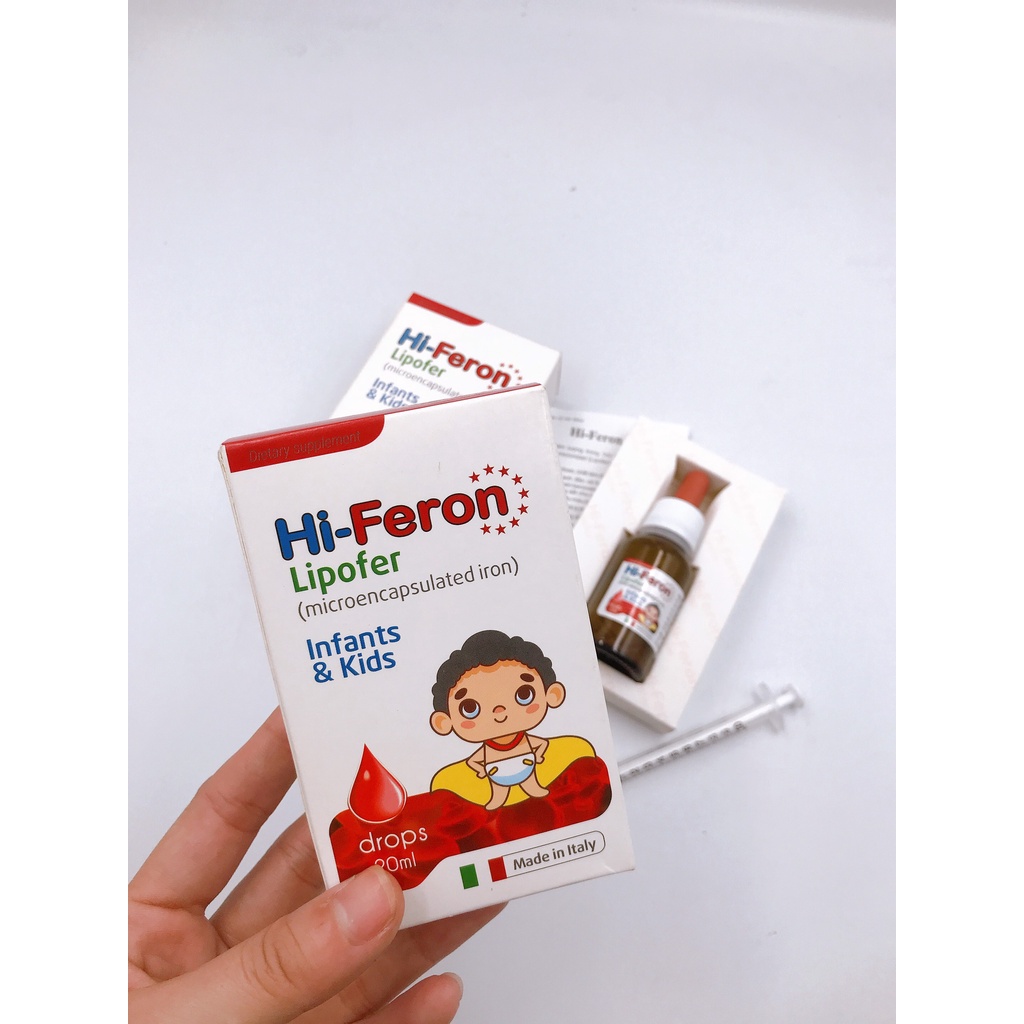 [NHẬP KHẨU CHÍNH HÃNG]- SIRO SẮT HI FERON NHỎ GIỌT