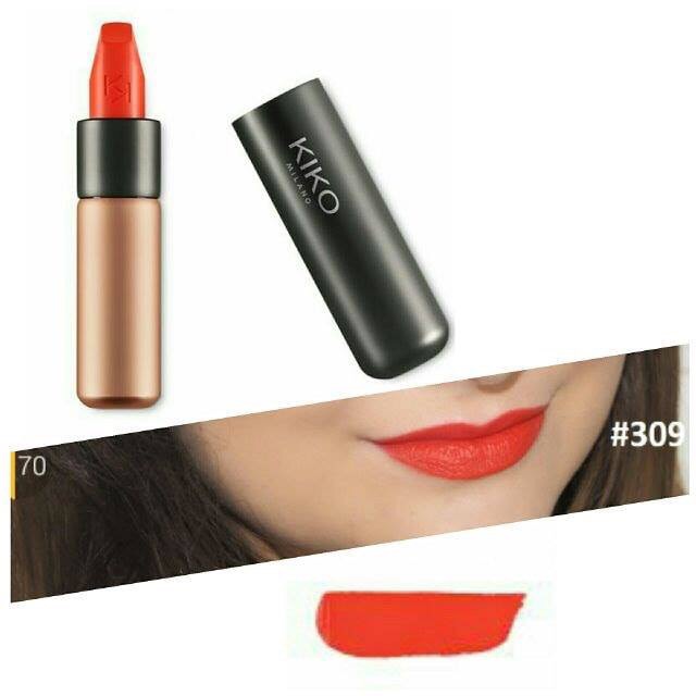 Son Kiko Velvet Passion Matte màu đỏ cam 309/ mỹ phẩm chính hãng nhập tại Pháp dịp sale/ quà tặng ý nghĩa cho phụ nữ