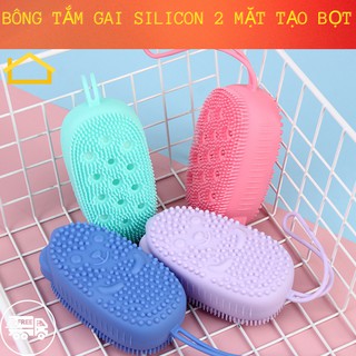 Bông tắm silicon tạo bọt massage, bông tắm silicon tạo bọt, kỳ ghét, tẩy da chết
