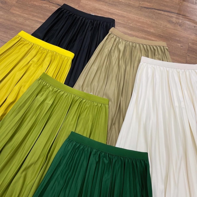 Chân váy xoè xếp li 9 màu