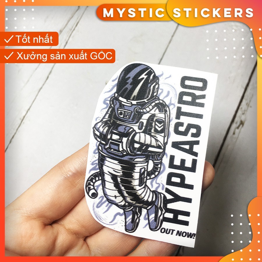 [HYPEASTRO] 01 Sticker chống nước/dán laptop vali xe mũ bảo hiểm nhà cửa ...