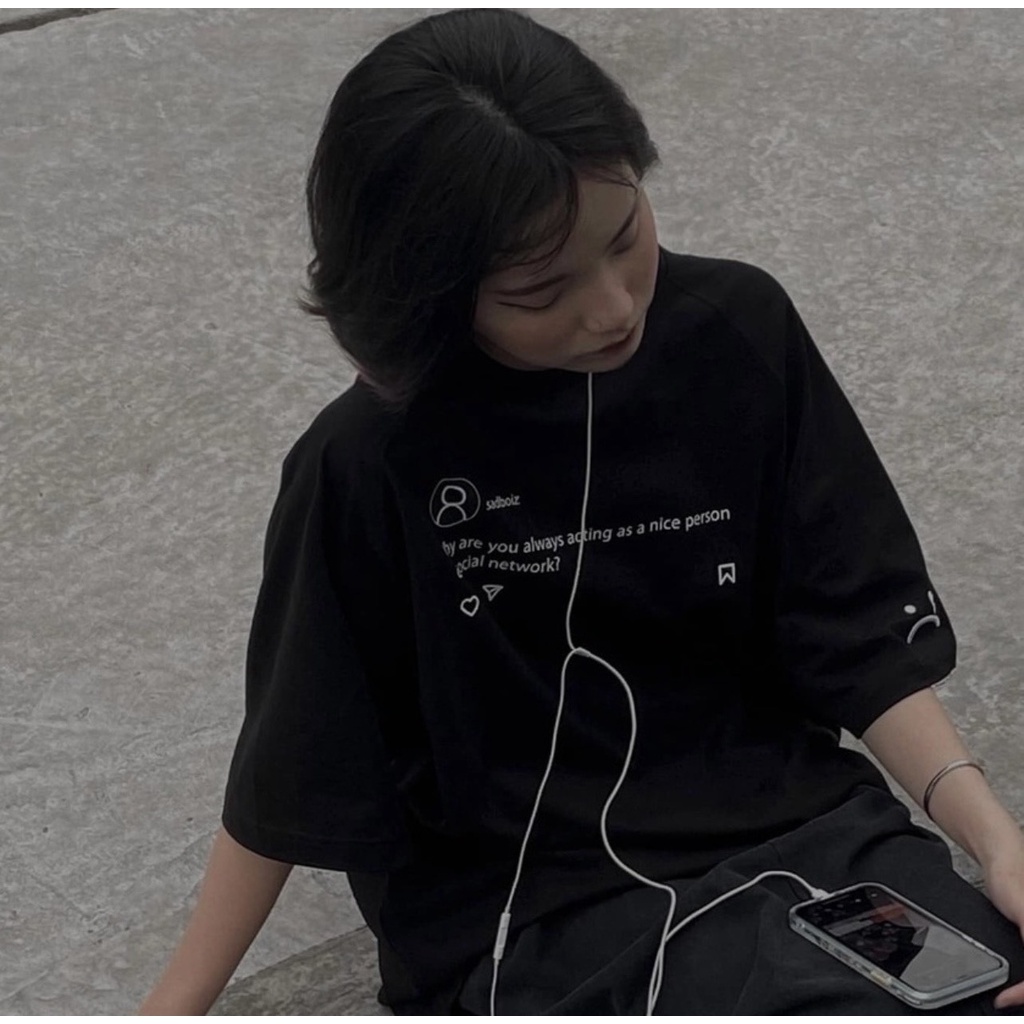 Áo phông, áo thun tay ngắn SADBOIZ SADTAGRAM 1:1