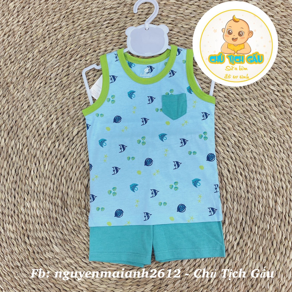 [LULLABY] Bộ ba lỗ bé trai, bé gái hãng Lullaby