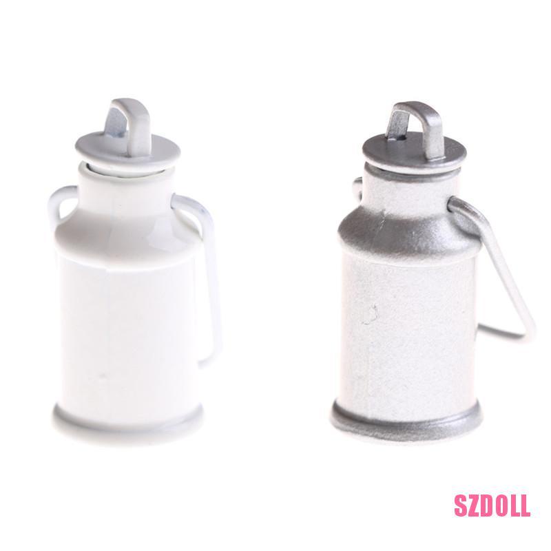 Xô Đựng Sữa Kèm Nắp Đậy 1:12 Dành Cho Nhà Búp Bê SZDOLL6