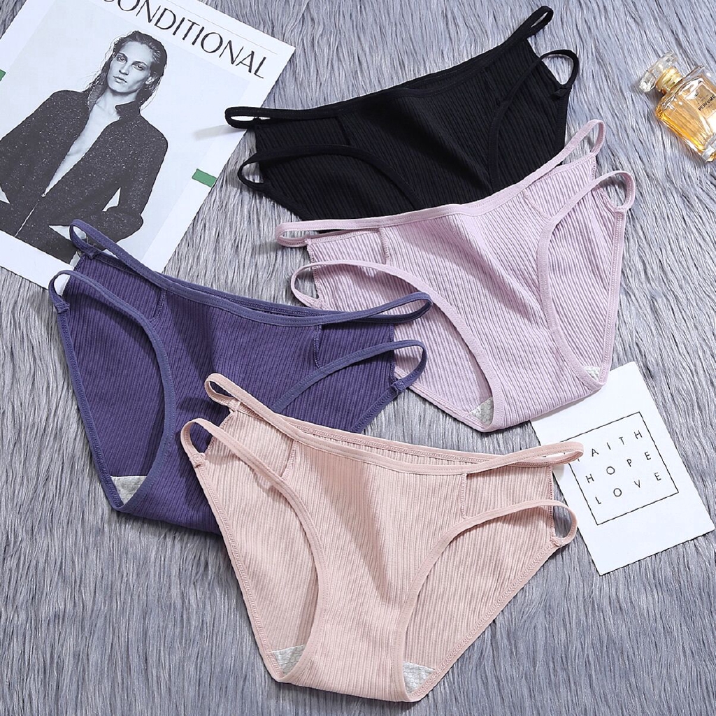 148868 Quần Lót Nữ Chất Liệu Cotton Phong Cách Nhật Bản