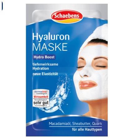 Hàng Đức Auth Mặt nạ Schaebens Hyaluron maske cấp ẩm làm mịn da