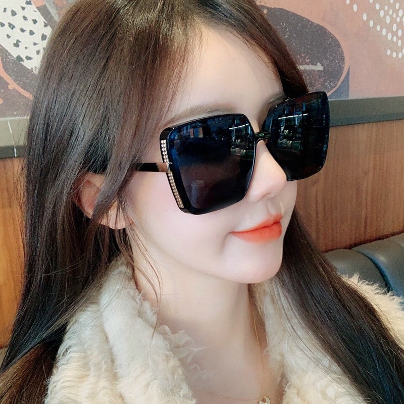Kính mát vuông oversize chống tia UV400 thời trang cho nữ
