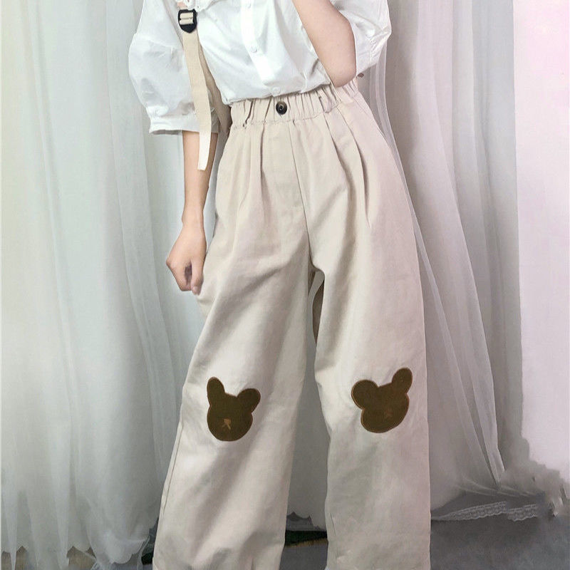 Quần Ống Rộng Phong Cách Hàn Quốc Dễ Thương Dành Cho Nữ | BigBuy360 - bigbuy360.vn