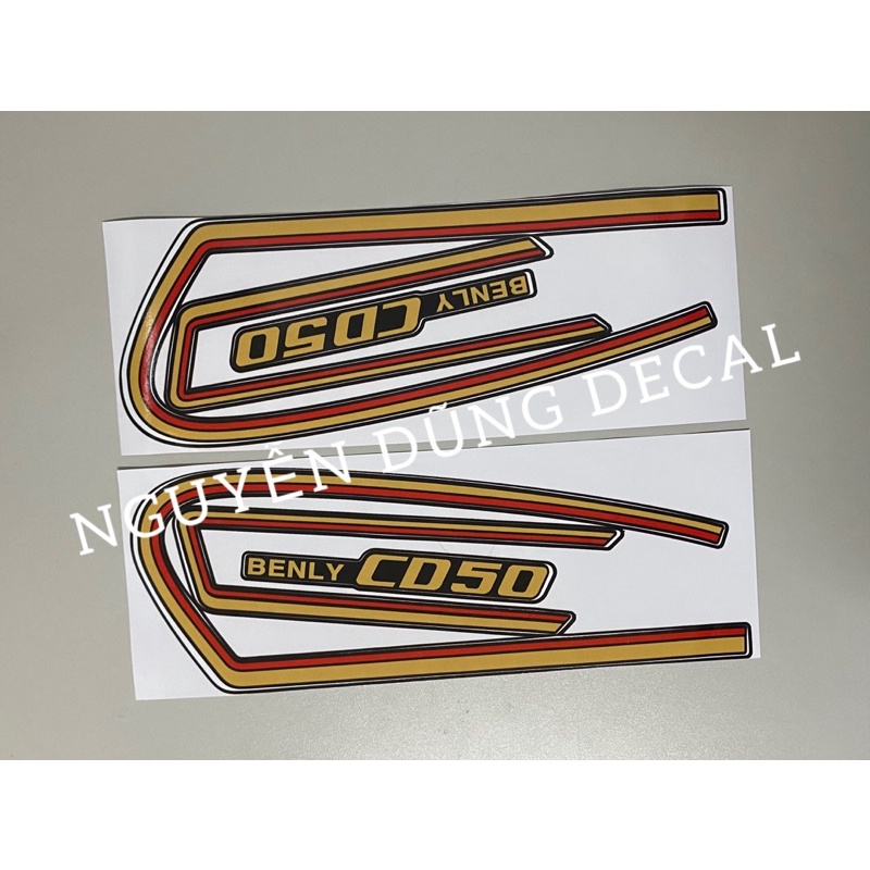 Nguyên bộ tem Benly CD50_ Nguyễn Dũng Decal