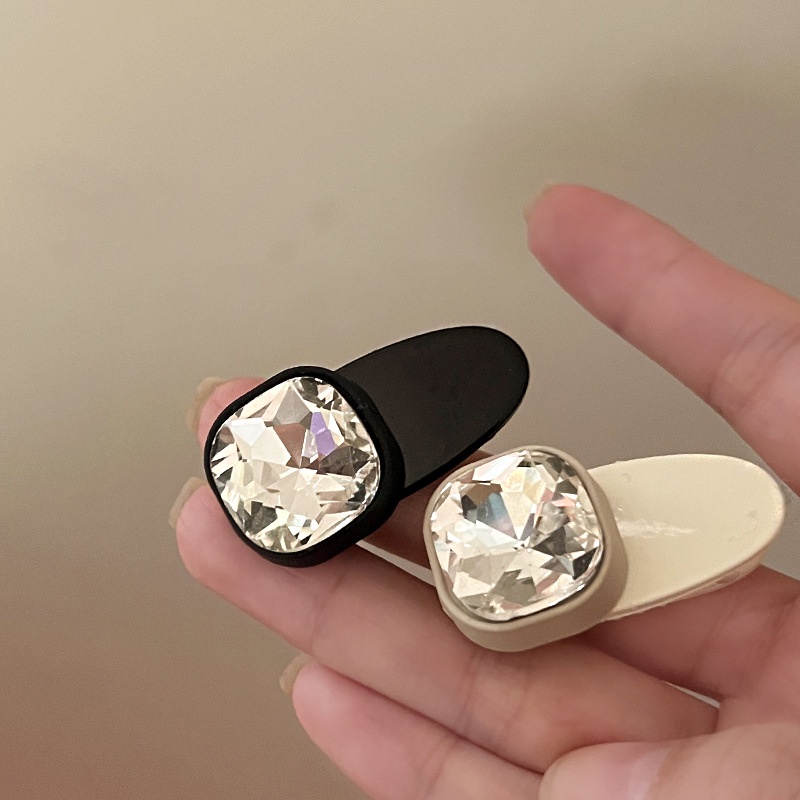 Sang trọng nhỏ vuông pha lê nữ Kẹp tóc thời trang công chúa Phụ kiện tóc Kẹp tóc