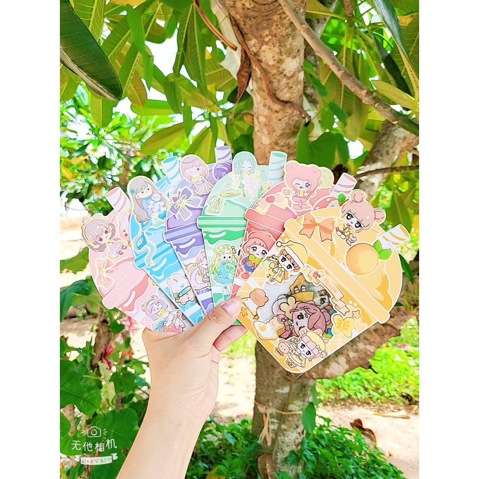 Gói sicker trà sữa