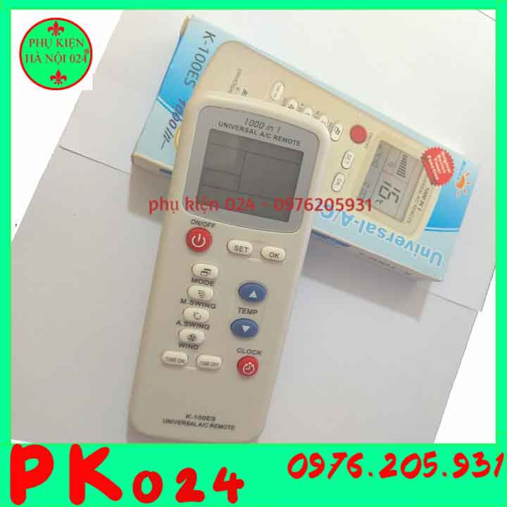 Điều khiển điều hòa đa năng dùng chung cho các dòng điều hòa hiện nay K-1000ES