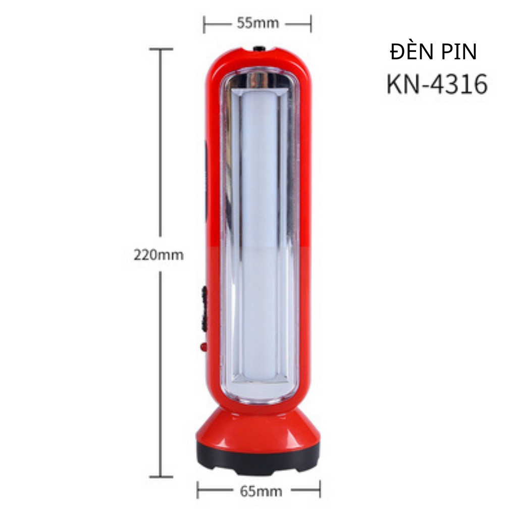 Đèn tích điện để bàn siêu sáng KEYANG 4316 - Đèn pin 2 in 1 - Bảo hành 1 đổi 1 toàn quốc