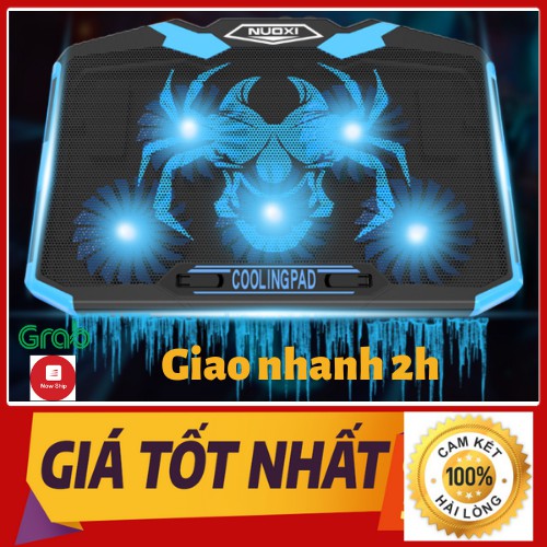 Đế Tản Nhiệt Laptop 5 Quạt Cao Cấp Siêu Mát - Siêu Ngầu Cho Game Thủ