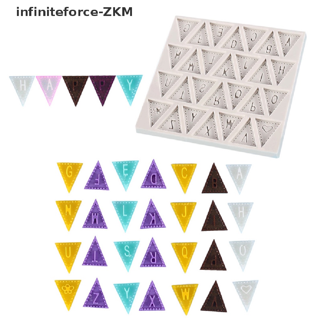 Khuôn Silicone Tạo Hình Làm Bánh Kẹo Hình 26 Chữ Cái Tiếng Anh