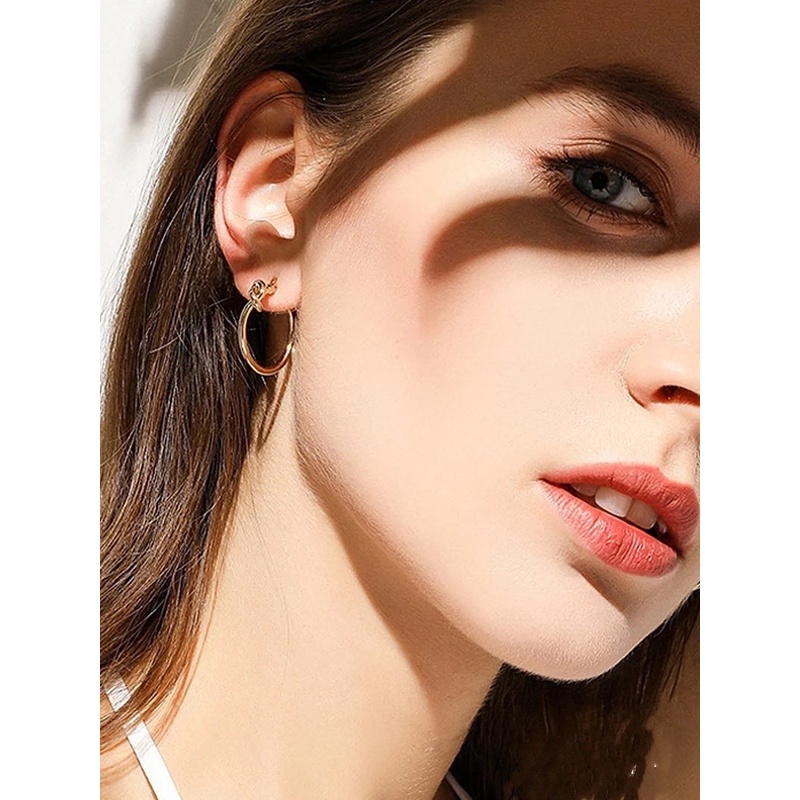 Bông Tai Chữ CL Mới Thanh Lịch Thời Trang