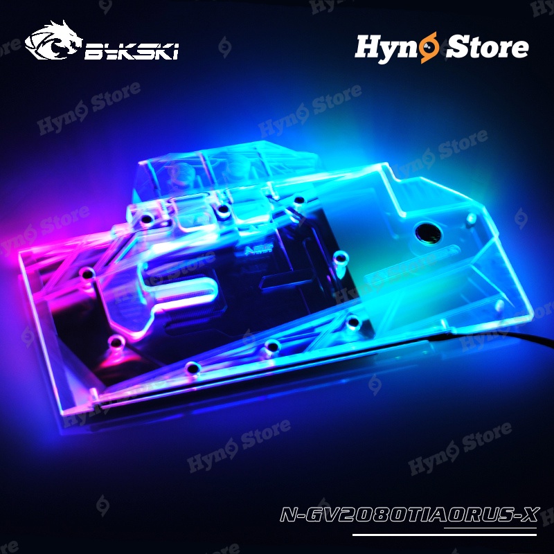 Block nước VGA Gigabyte 2080ti AORUS Bykski Tản nhiệt nước custom - Hyno Store