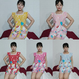 Bộ đùi lụa hàn siêu đẹp, freesize dưới 50 ký
