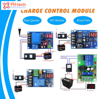 MODULE MẠCH KIỂM SOÁT VÀ ĐIỀU KHIỂN TỰ ĐỘNG SẠC BÌNH ẮC QUY  XH-M603 XH-M604  DC 12V 3.7-120V 24V 6-60V
