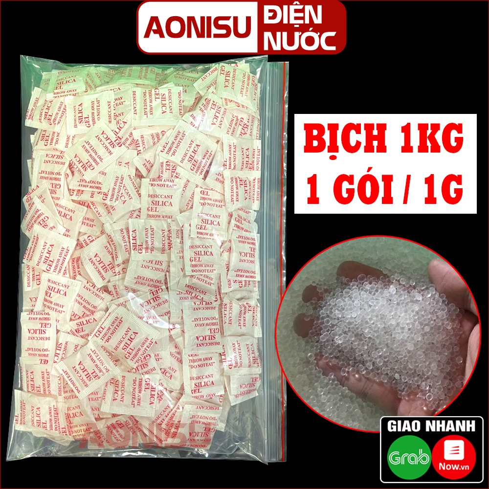 Túi Hút Ẩm Thực Phẩm 1KG / 1000 Gói - Gói Hút Ẩm Tủ Quần Áo AONISU