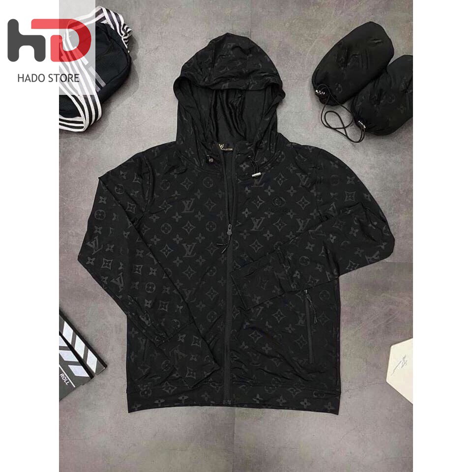 Áo chống nắng nam dập vân, áo khoác chống nắng chất vải poly dày dặn Thoáng Mát