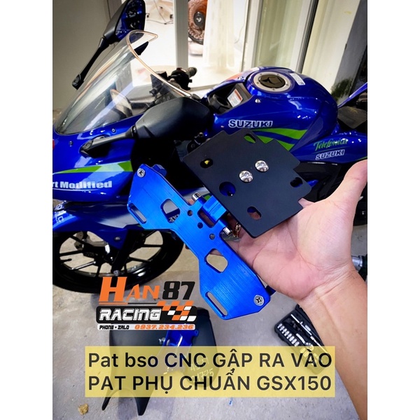GSX150 Pat Biển Số CNC - pat phụ dành riêng GSX150
