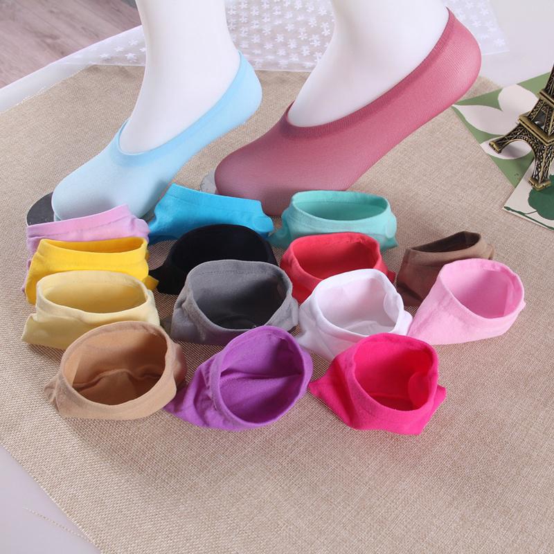 1 hoặc 6 đôi tất cotton siêu mỏng phối màu dễ thương dành cho nữ