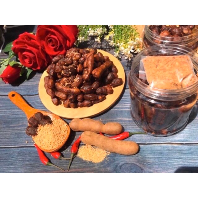 Me ngọt không hạt/ Me Lào muối tôm hũ 500g