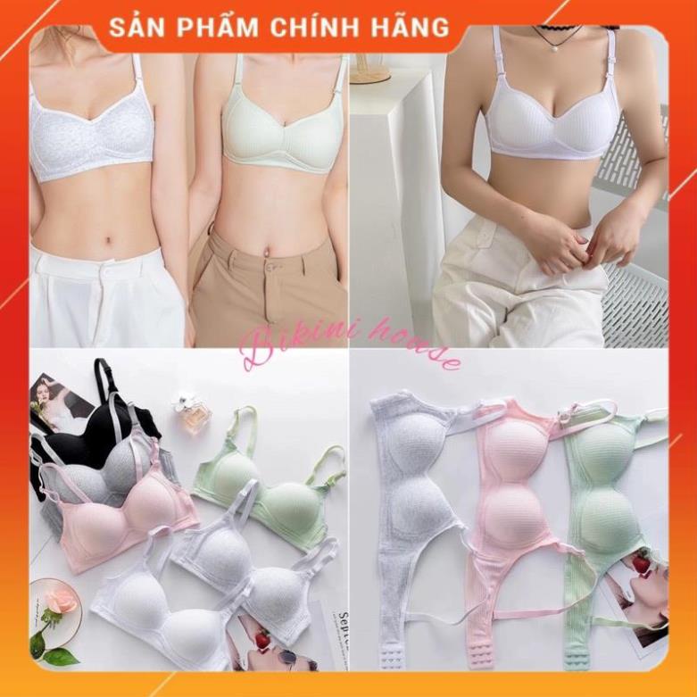 Áo Lót Nữ Cotton Cao Cấp Không Gọng Mỏng Nâng Ngực Dành Cho Nữ Sinh 138