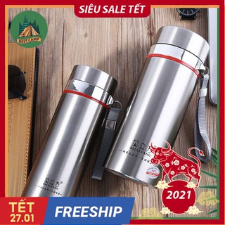 Bình Giữ Nhiệt Inox Đựng Nước Nóng Lạnh 800ml/1000ml An Toàn Thân Thiện