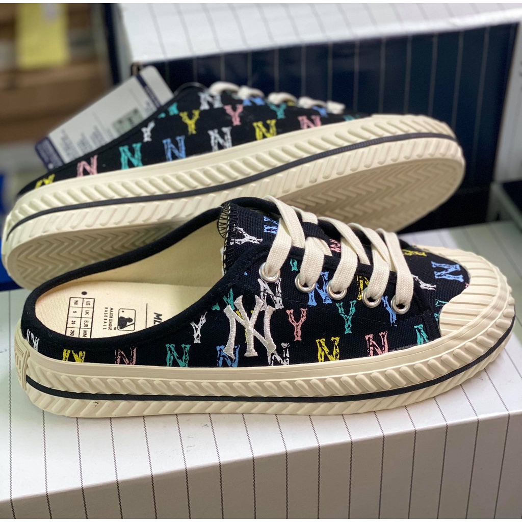 Giày đạp gót MULE Black MONO NY HÀNG CHÍNH HÃNG