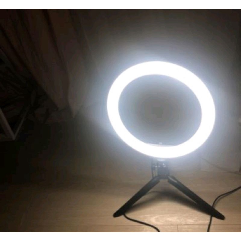 Đèn livestream để bàn 26cm kèm kẹp điện thoại