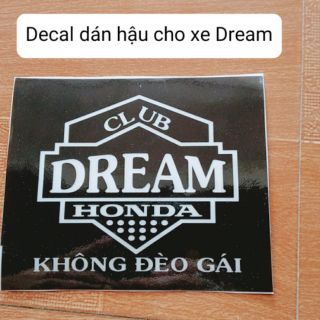 Decal dán đèn hậu cho xe Dream