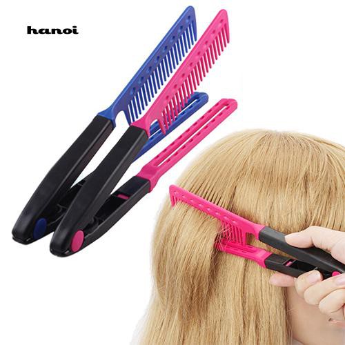 Hn HN HN♥Bộ 2 Lược Kẹp Cắt Tóc Tạo Kiểu Thời Trang DIY