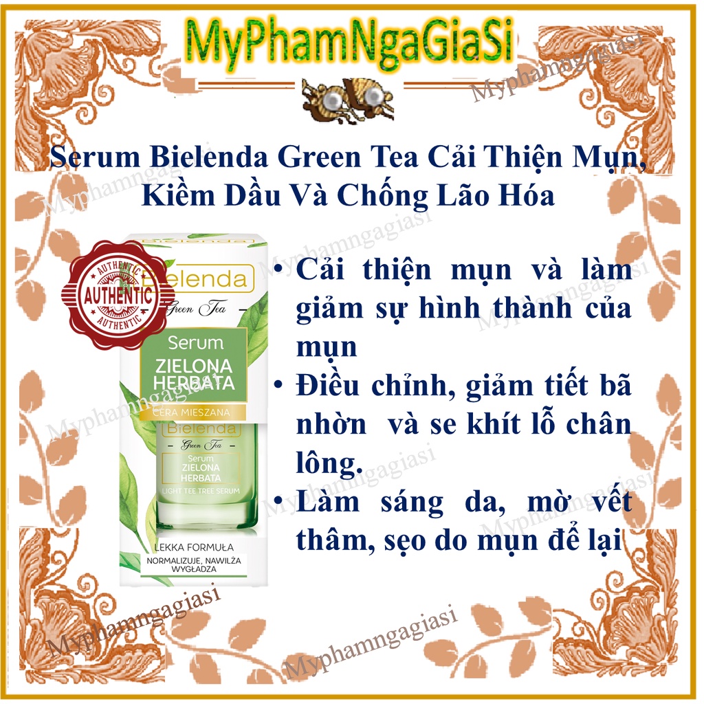 Serum Bielenda Trà Xanh cải thiện da mụn dầu, Cải thiện lão hóa da