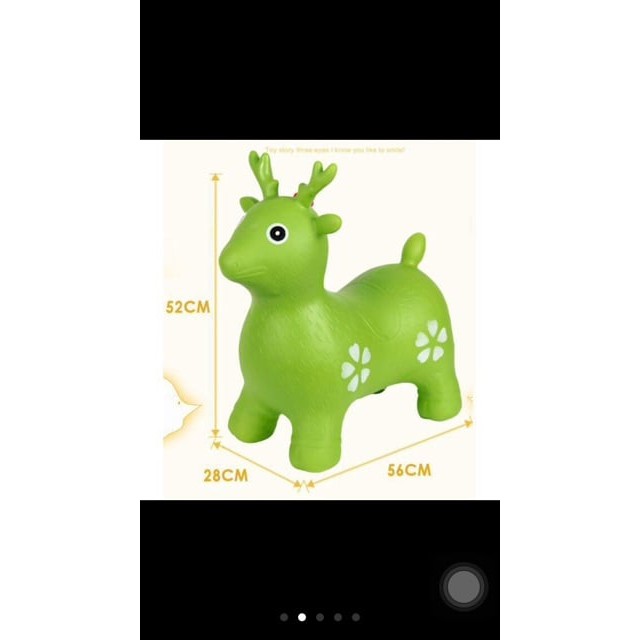 Thú nhún không nhạc bơm hơi hình con hươu loại to