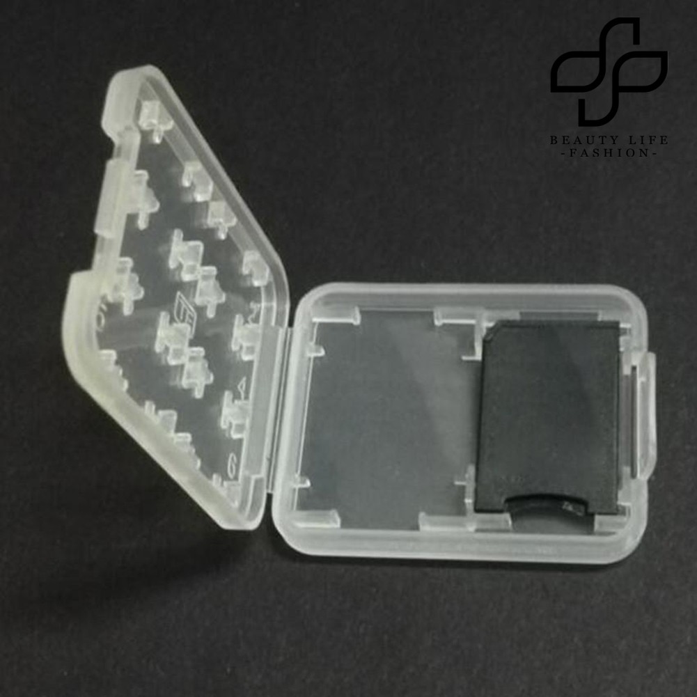 【NEW】Multifunctional Clear Micro SD TF SDHC MSPD Memory Card Storage Box Holder Case