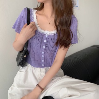 Áo croptop len Ulzzang Quảng Châu ALC15