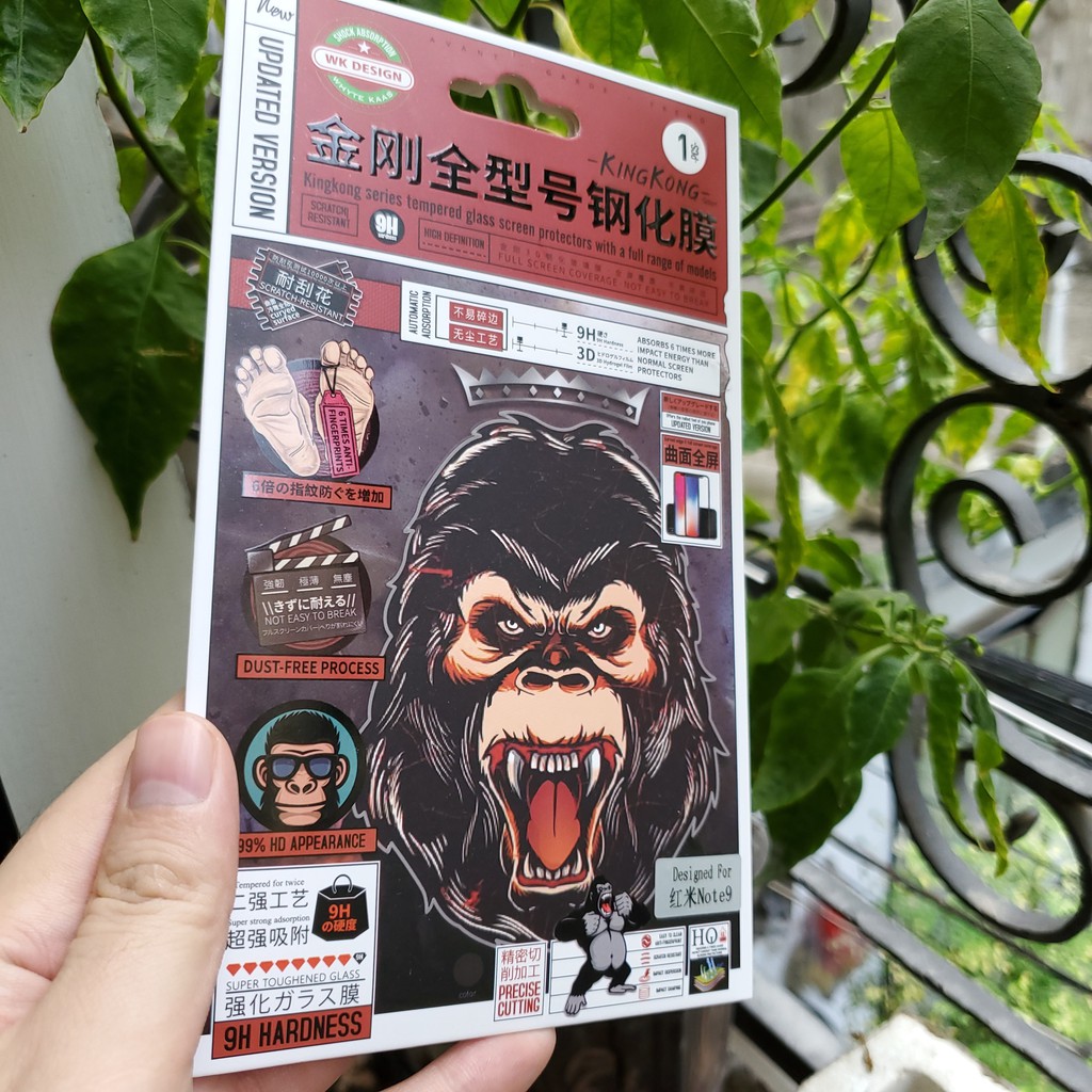 Cường lực Redmi Note 9s / 9 Pro / Redmi K30 / K30 5G KINGKONG Full màn viền mỏng chơi game mượt 2