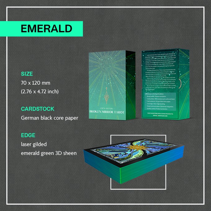 Bài Broken Mirror Tarot 5th Edition Emerald