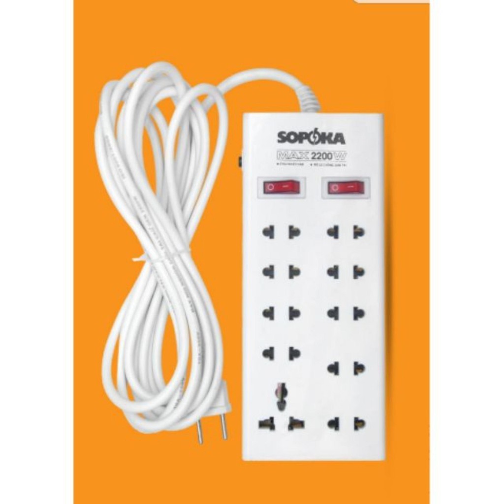 Ổ 10 cửa chịu nhiệt Sopoka 10Y4 - Điện Việt