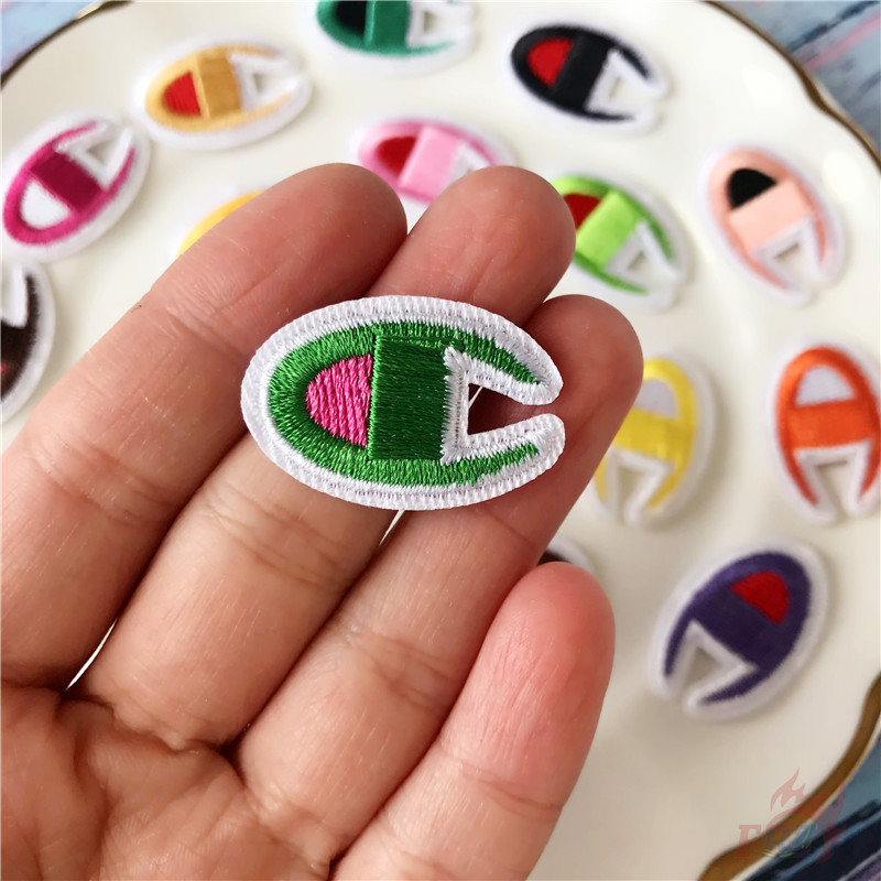 ☸ Colorful Champion - Fashion Branad Iron-on Patch ☸ 1Pc DIY Sew on Iron on Patches（20 Colors）