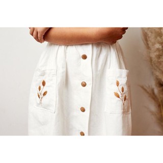 Váy Zr linen cổ vuông
