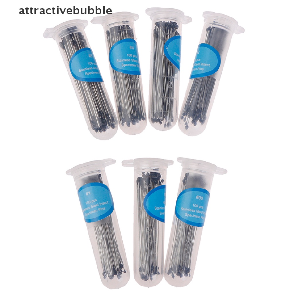 Set 100 kim ghim côn trùng bằng thép không gỉ