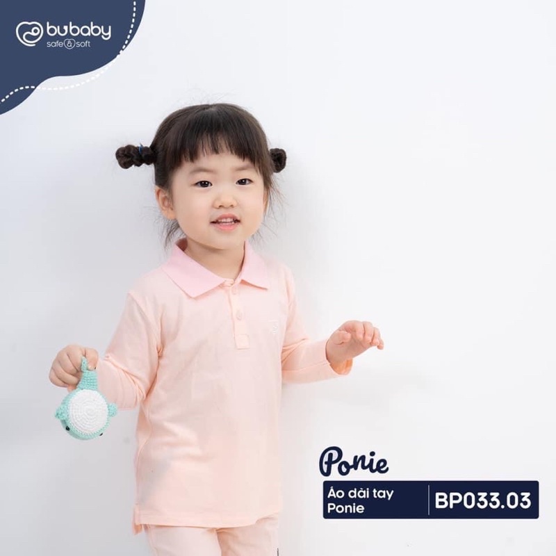 Áo polo dài tay mềm mịn co giãn dễ mặc cho bé phối đồ thu đông BU Baby