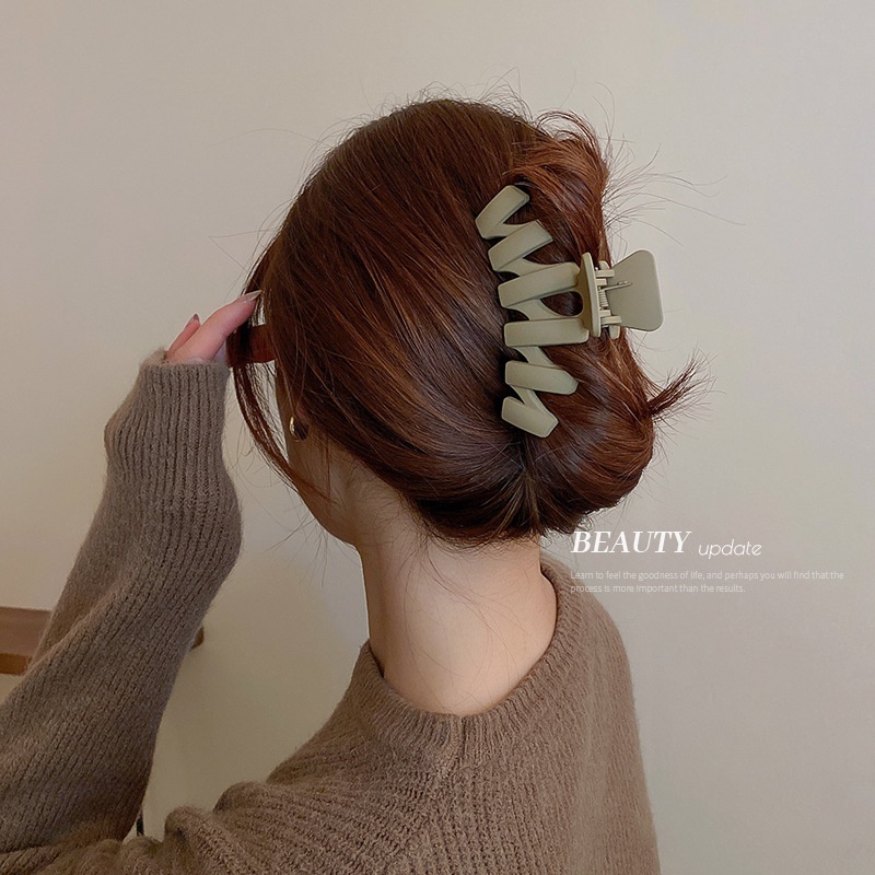 Kẹp tóc càng cua xinh đẹp thanh lịch cho nữ tone màu trà sữa hottrend, phụ kiện tóc Hàn Quốc cỡ lớn