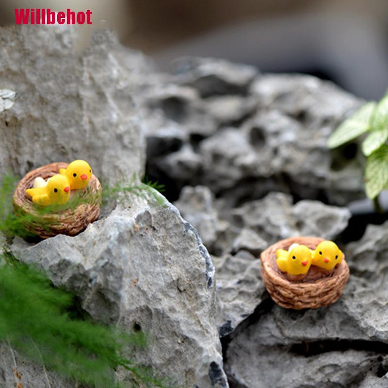 Mô Hình Tổ Chim mini Bằng Nhựa Dùng Trang Trí Tiểu Cảnh