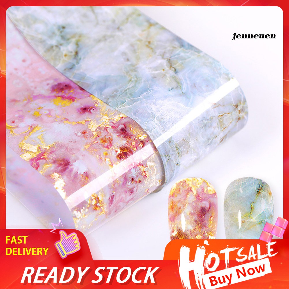 [Hàng mới về] Hình dán trang trí móng tay họa tiết vân đá cẩm thạch thời trang